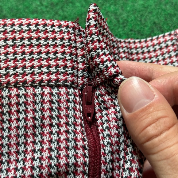 Vintage 70s Flare Bell Bottom Checkered Striped Mens 30x32 Talon Disco Pants - Picture 3 of 11